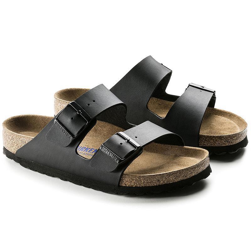 Arizona Birkenstock Soft Footbed Birko Flor Panske Čierne | SK 311FDN